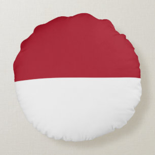 Monaco flag round cushion