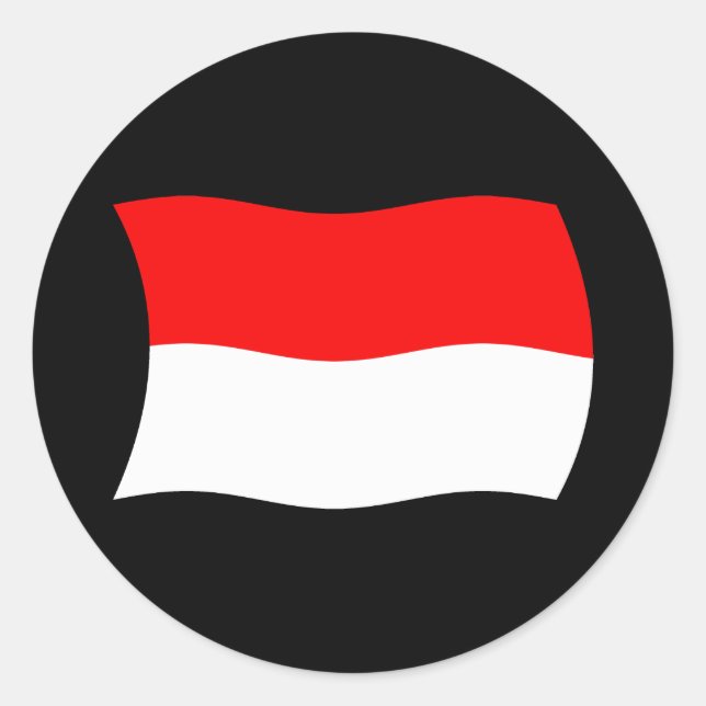 Monaco Flag Sticker (Front)