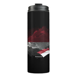 Monaco flag thermal tumbler
