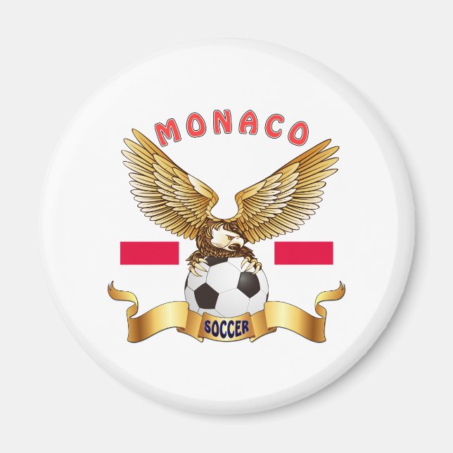 Monaco Football Designs Magnet (Front)