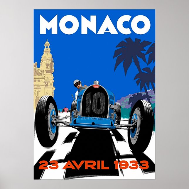 Monaco France Vintage poster (Front)