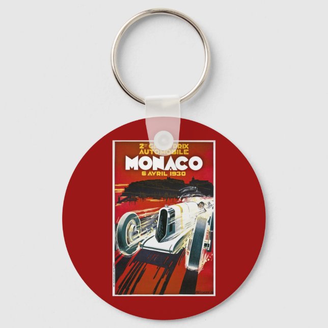 Monaco Grand Prix 1930 Key Ring (Front)