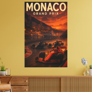 Monaco Grand Prix Circuit de Monaco F1 2024 Street Canvas Print