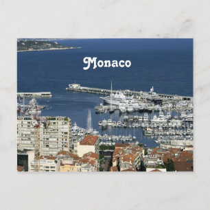 Monaco Harbour Postcard
