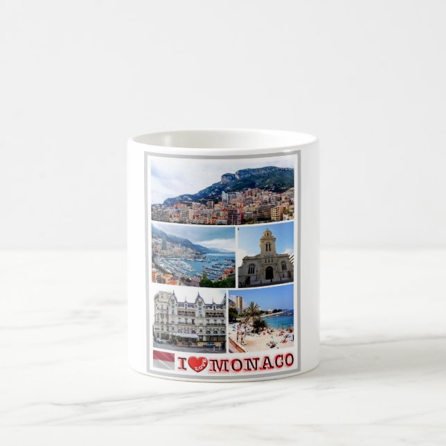 Monaco - I Love - Coffee Mug (Center)