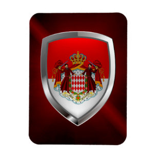 Monaco Metallic Emblem Magnet