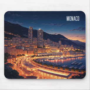 Monaco Monte Carlo at Night Mouse Mat