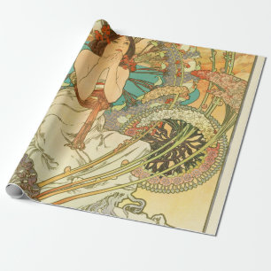Monaco, Monte-Carlo, Chemins de Fer P.L.M by Mucha Wrapping Paper