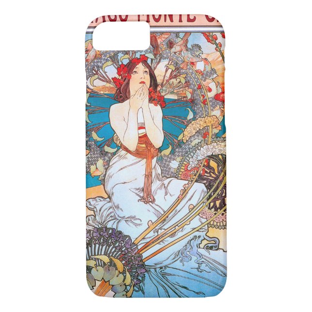 Monaco, Monte-Carlo, Mucha Case-Mate iPhone Case (Back)