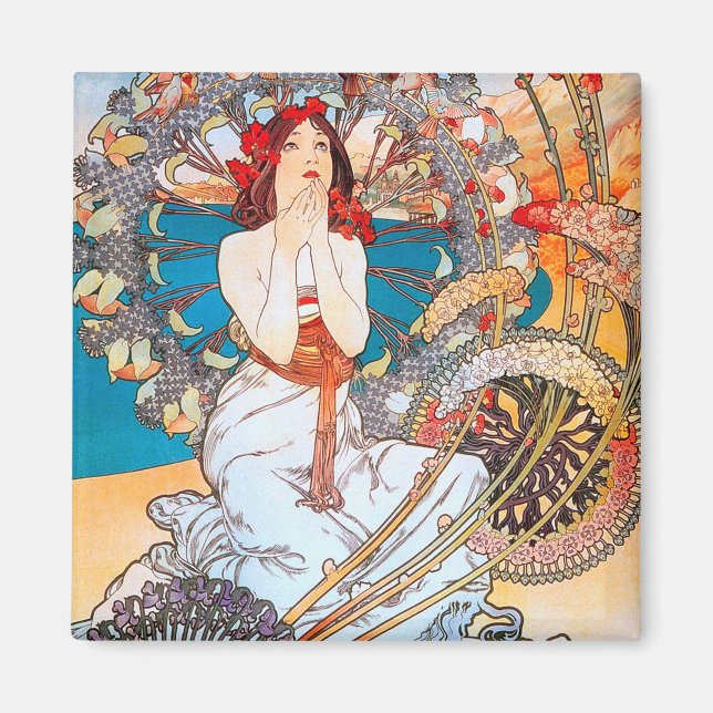 Monaco, Monte-Carlo, Mucha Magnet (Front)