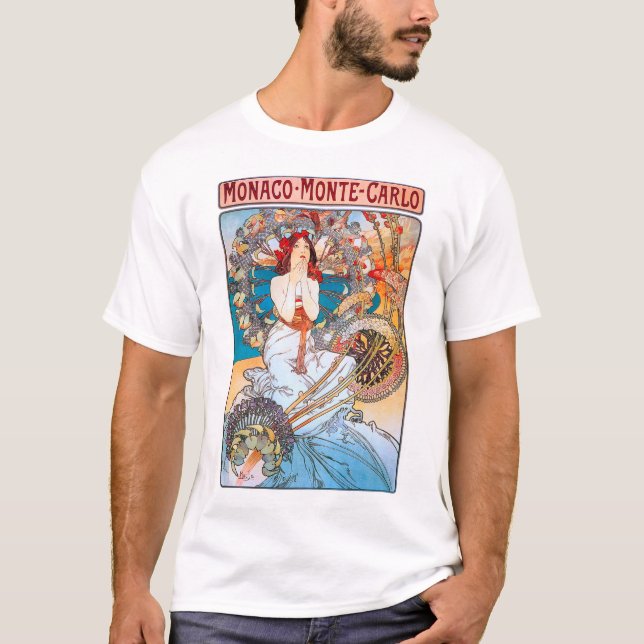 Monaco, Monte-Carlo, Mucha T-Shirt (Front)