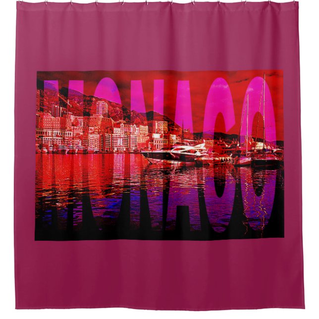 monaco monte carlo shower curtain (Front)