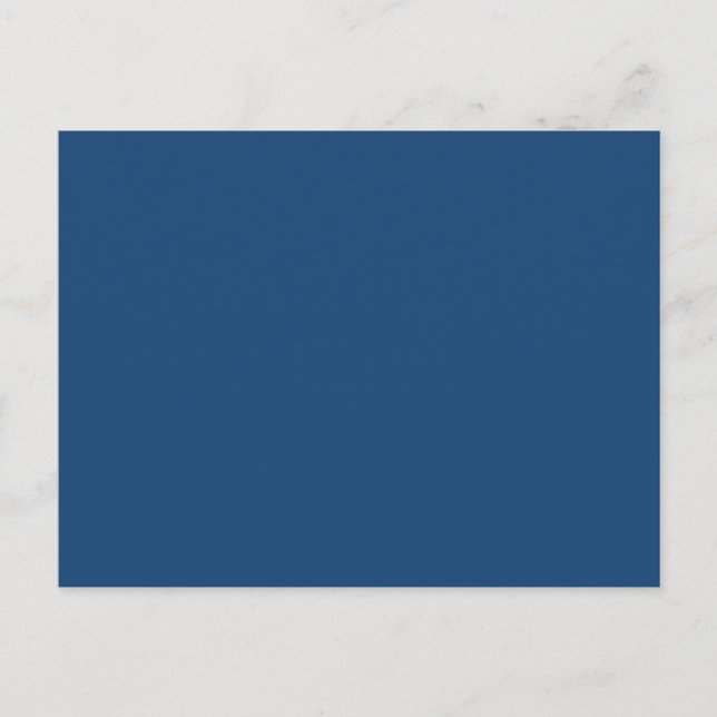 Monaco Noble Blue Solid Colour Postcard (Front)