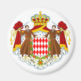 Monaco Official Coat Of Arms Heraldry Symbol Magnet