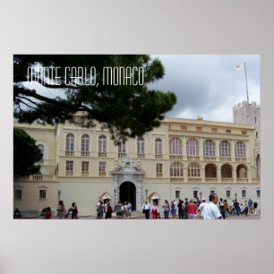 Monaco Palace in Monte Carlo Travel Photography Poster