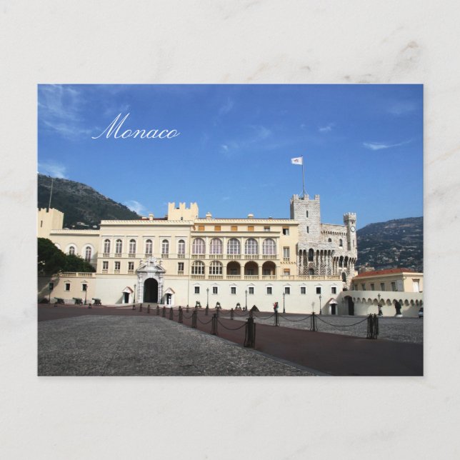 Monaco palace postcard (Front)