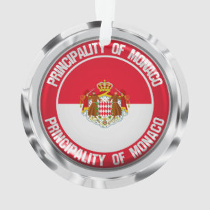 Monaco Round Emblem Ornament