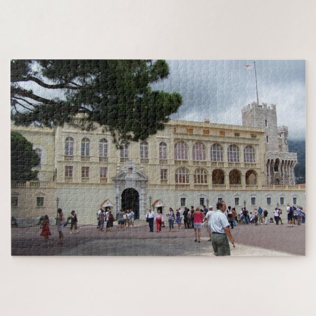 Monaco Royal Palace Monte Carlo Vacation Travel Jigsaw Puzzle (Horizontal)
