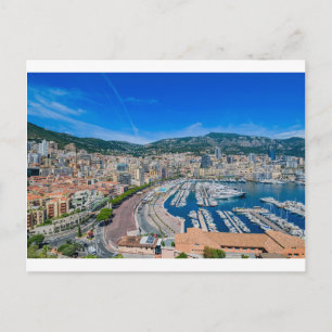Monaco Skyline Postcard