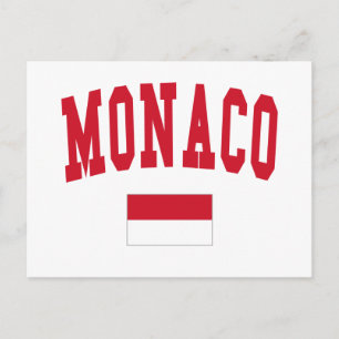 Monaco Style Postcard