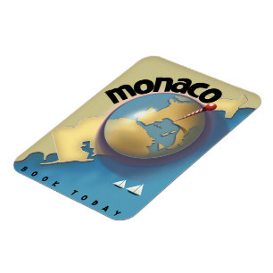 Monaco Travel poster Magnet