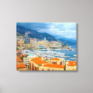 Monaco View Canvas Print