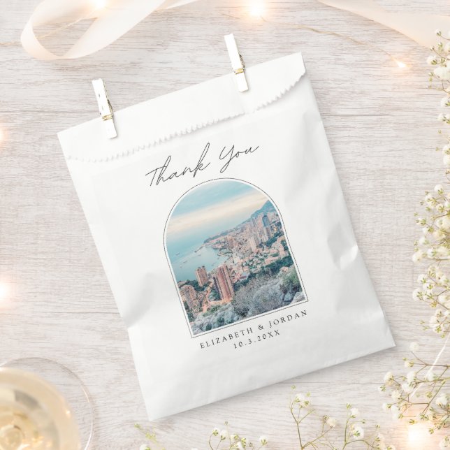 Monaco Wedding Favour French Riviera Thank You Bags (Clipped)