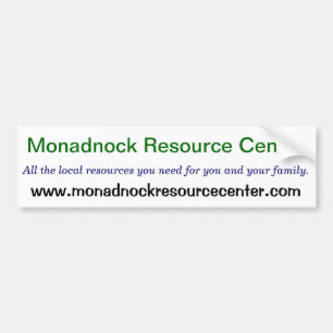 Monadnock Resource Centre Bumper Sticker