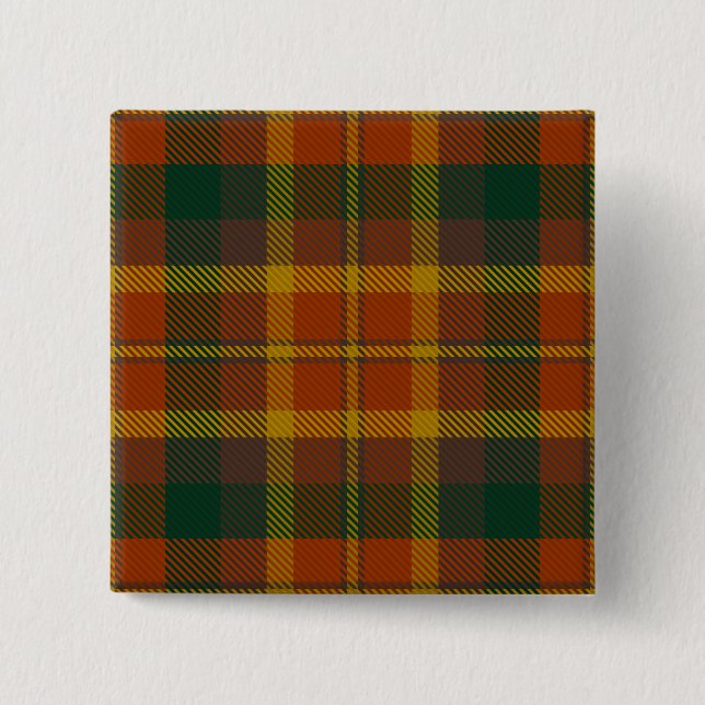 Monaghan County Irish Tartan 15 Cm Square Badge (Front)