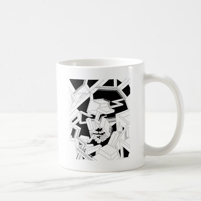 Monalisa face coffee mug (Right)
