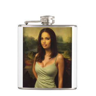 Monaliza 519 years later hip flask