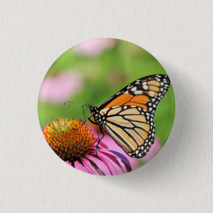 Monarch 3 cm round badge