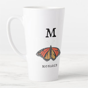 Monarch and Ladybug   Latte Mug