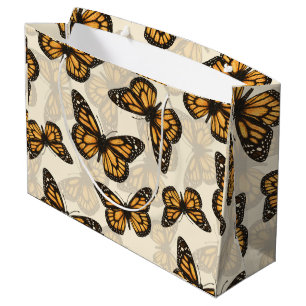 Monarch butterfles large gift bag