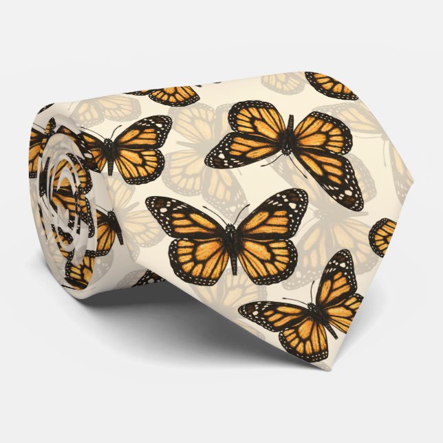 Monarch butterfles tie (Rolled)