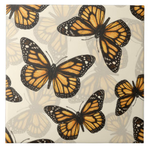 Monarch butterfles tile