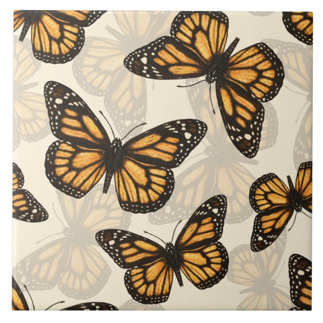 Monarch butterfles tile (Front)