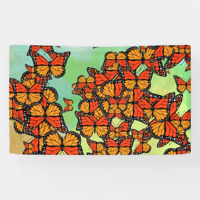 Monarch butterflies banner (Horizontal)