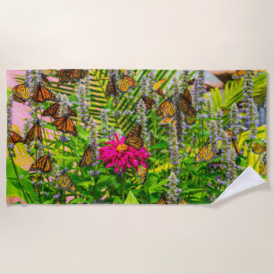 Monarch Butterflies Beach Towel