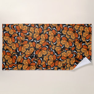Monarch Butterflies Beach Towel