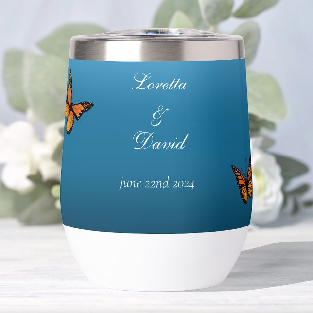 Monarch Butterflies Blue Ombre (Creator Uploaded)