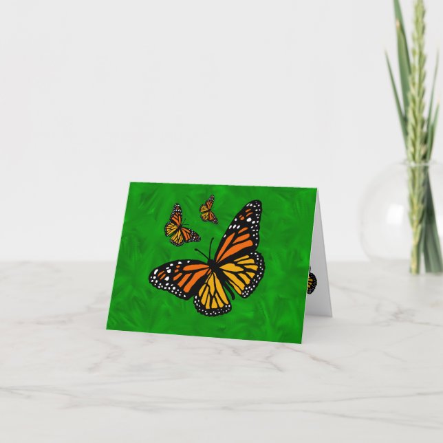 Monarch Butterflies Card (Front)