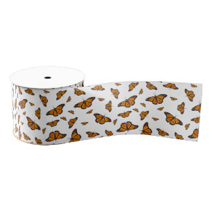 Monarch butterflies grosgrain ribbon