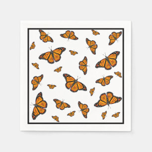 Monarch butterflies napkin