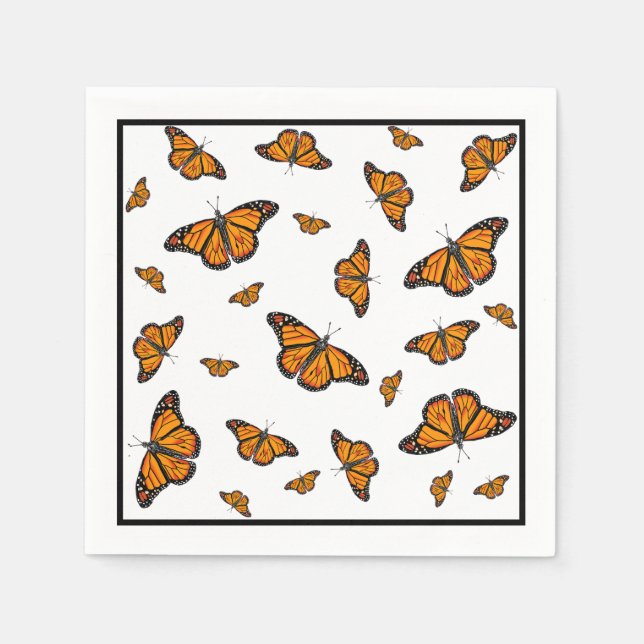 Monarch butterflies  napkin (Front)