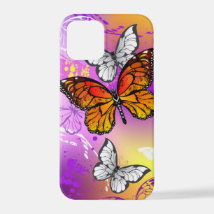 Monarch Butterflies on Purple Background iPhone 12 Pro Case