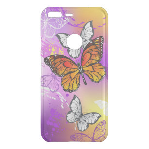Monarch Butterflies on Purple Background Uncommon Google Pixel XL Case