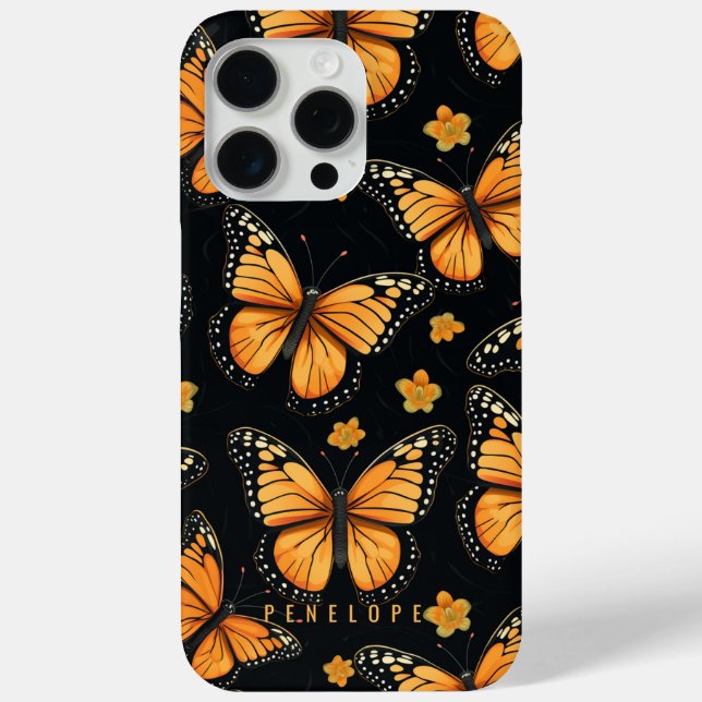 Monarch butterflies  personalised iPhone case   (Back)