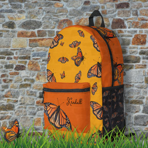 Monarch Butterflies Personalised Printed Backpack