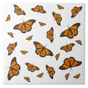 Monarch butterflies  tile